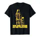 coole Feuerwehrfrau Feuerwehr Partnerlook Vater & Tochter T-Shirt