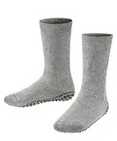 FALKE Unisex Kinder Stoppersocken Catspads K HP Baumwolle Wolle rutschhemmende Noppen 1 Paar, Grau (Light Grey 3400), 35-38