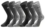 PUMA Unisex Sportsocken Crew 6 Paar Pack - New Black Grey Mix - Größe 43-46