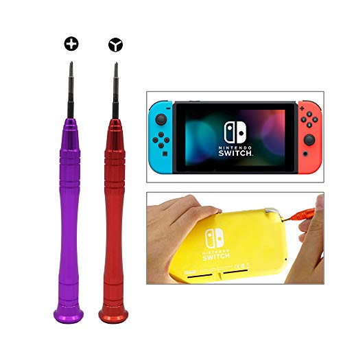 Triwing Schraubendreher für Nintendo Switch, Cemobile 2,0 mm Phillips 1,5 mm Y00 Tri-Point Tri Wing Tip Schraubendreher-Kit für Nintendo Switch Joy-Con Controller, Nintendo Spielkonsolen Reparatur