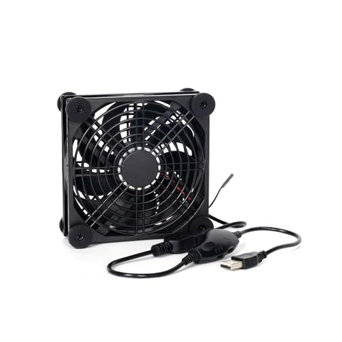 Fosi Audio Kühlventilator, hochleistungsfähiger Lüfter mit niedrigem Geräuschpegel für Fosi Audio HiFi Stereo Verstärker V3 Mono/ZA3 - USB betrieben