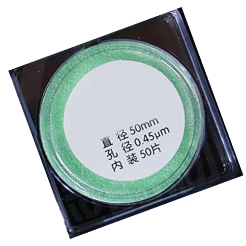 Wayfadacc Mikroporöser Filtermembranfilter, 0,22 um/0,45 um, 50 mm Durchmesser, mikroporöse Membran für Laborfiltration