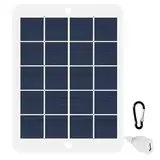 DEWIN Solarpanel, USB Ausgang tragbares Solar Handy Akku Ladegerät für Outdoor-Aktivitäten Camping Klettern 5W