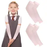 Yolev 2 Paar Armschoner Kinder Armstulpen Anti UV Sonnenschutz Ärmel Kompressionsärmel Jungen Arm Sleeves Gaming Mädchen Volleyball Armschoner