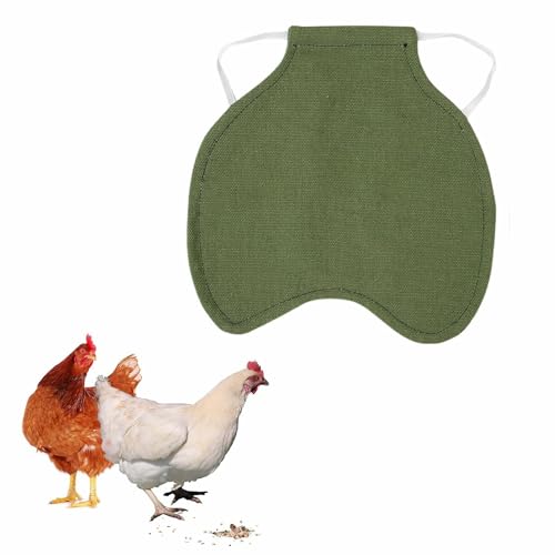 Hühnersattel,Hühnersattel Geflügel Henne,Geflügel Henne Sattel,Hen Chicken Saddle Hühner-Schürzen,Rückenprotektor Hühnersattel,Hühner-Sattel Henne Schürze Jacke,für Kleine Haustiere Geflüge,Grün