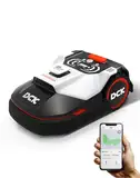 DCK Mähroboter 500m² Intelligenter Lawn Mower 40% Steigung, Innovative Noir Navigation Rasenmäher Roboter mit LiDAR Hindernisvermeidung, Mehrzonen-Management, Auto-Laden, App-Steuerung (KDRM105)