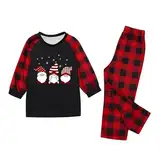 WKAYsIV Jumpsuit Damen Pyjama Baumwolle langärmliges T-Shirt Hose, Pyjama-Set für Papa Kinder Klamotten Jungen 116(b-Schwarz,3-4 Jahre)