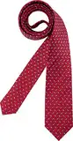 OLYMP Herren Krawatte Herren-Accessoire Gemustert Rot Onesize