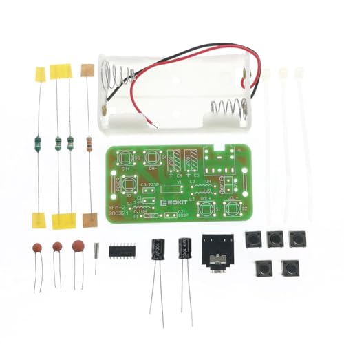 Hsdubygr Einstellbares 76-108 MHz FM-Stereo-Radio-Empfängermodul, DIY-Kit, Kabelloser Empfänger, DIY-Elektronikproduktion