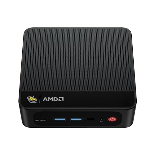 Beelink SER5 Pro Mini PC, AMD Ryzen 7 5800H (8C/16T, bis 4.4 GHz), 16GB DDR4 RAM 500GB NVMe SSD Mini Desktop Computer 4K 60Hz Triple Display, WiFi6+BT5.2, HDMI2.0/DP1.4/USB3.2