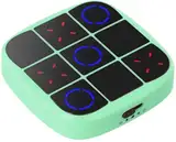 Tic Tac Toe Bolt Game 4-in-1 Handheld Spielkonsole Klassisches Lernspielzeug Tragbare Spielkonsole für unterwegs Vier Spielmöglichkeiten zur Auswahl Geburtstagsgeschenke für jedes Alter(Grün)