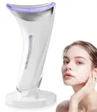 Gesichtsmassagegerät Gegen Falten, 45°C EMS Gerät Gesicht im Vibrations modus, V Face Beauty Meter Gesichtsgerät, Gesicht Schönheit Gerät mit 3 Modi, für Hautstraffung Lifting, Verbesserung, Straffung