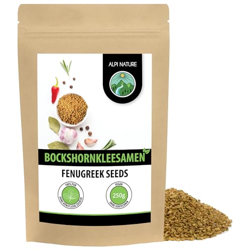 Bockshornkleesamen ganz 250g von Alpi Nature, Bockshornklee ganz, Bockshornklee Gewürz, Fenugreek