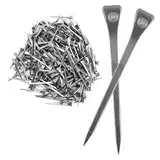 GNAUMORE Nagel Hufeisen Tool,Hufeisen Nägel,Hufeisennagel,Hochwertiger Hufnagel aus Stahl,Verschleißfestes Hufeisen Zubehör,Hufnägel für Dekorieren,Pferdetraining, Reitsport,E2(41mm 40pc