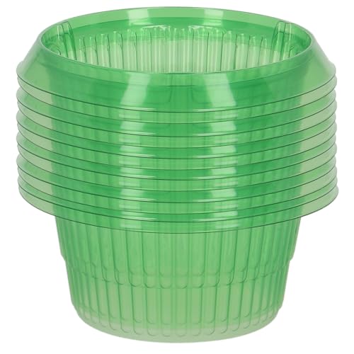 Schneckenschutzringe 12er Set – Ø 20 cm – Transparenter Schneckenkragen aus recyceltem Kunststoff – Effektive Schneckenabwehr für Gemüsebeet, Hochbeet und Garten – Wiederverwendbar und Wetterfest