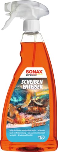 Sonax ScheibenEnteiser Sweet Home (1 Liter) taut sekundenschnell zugefrorene Scheiben auf, schützt vor Wiedervereisung und sorgt für klare Sicht | Art-Nr. 01373410, braun