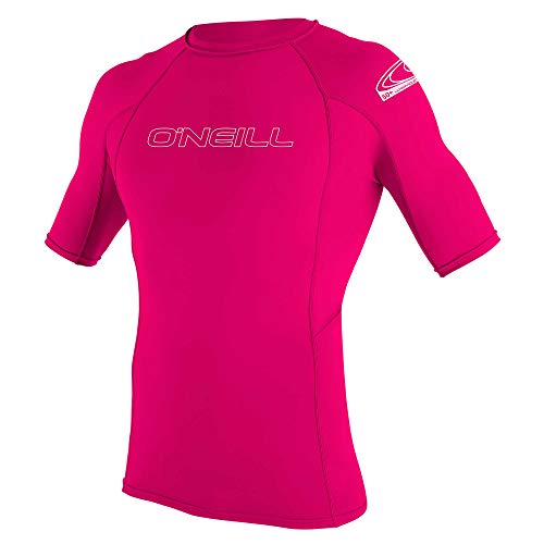 O'Neill Wetsuits Mädchen Uv Schutz youth basic skins S/S crew, Watermelon, 12, 3345-182
