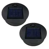 ULEMONDEE Solarleuchten Ersatz 7cm/8cm,solar Einmachglas Led Einsatz,ersatz Solarmodul Für Gartenleuchten (7cm 2 Stk)