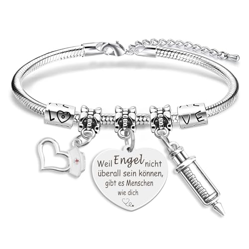 coTaSiEY Krankenschwester Geschenke,Dankeschön Geschenke Krankenschwester Arzt Pflegekraft Armband Danke Geburtstagsgeschenk Weihnachtsgeschenke Ostergeschenk Geschenk Jahrestag