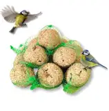 Bird Food, Fat Food for Wild Birds, Fat Balls 30x 90 g with Net in Bucket