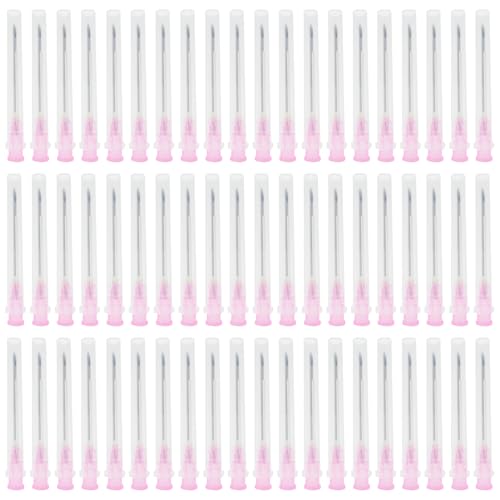 Sporgo 100 Stück Edelstahl Abgabe Tube: 18G (1.2mm x 38mm) Edelstahl Abgabe Tube für Nachfüllflüssigkeiten, Einzeln Verpackt Nachfüllröhrchen für Haushalt Industrie Labor Klebstoff
