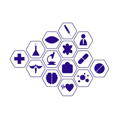 Gravuraufkleber mit Logo Gesundheitsklinik Krankenhaus Apotheke 36x49,6cm fällt nicht ab S Dunkelblau