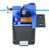 Haldis 3D Dual-Getriebe-Extruder, verbesserte Aluminiumlegierung, Block-Bowden-Extruder, 1,75 mm, Filat für Creality Ender 3 Cr10 Cr-10 Pro Cr-10S Tornado, Blau