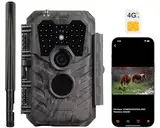 Meidase S600 4G LTE Wildkamera Handyübertragung App, Wildtierkamera mit Nachtsicht Bewegungsmelder, 48MP 1296P Wildkamera mit SIM, IP66 Jagdkamera Fotofalle