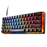 SteelSeries Apex Pro Mini HyperMagnetic Gaming-Tastatur – Die weltweit schnellste Tastatur – Anpassbares Ansprechverhalten – 60%-Formfaktor – RGB – PBT-Keycaps – USB-C – Deutsches Tastatur QWERTZ