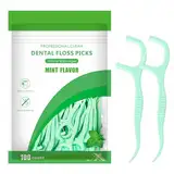 100 Stück Zahnseide Sticks,Einweg Dental Floss, Einwegzahnseide Zahnreinigung Sticks,Minzgeschmack,Zahnstocher zur Entfernung von Plaque und Speiseresten