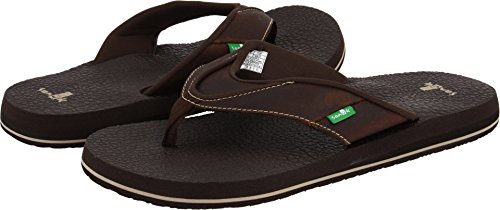 Sanuk Herren Beer Cozy Primo Flip Flop, Braun, 41 EU