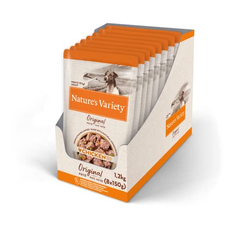 Nature's Variety Original No Grain - Naschkatzen für ausgewachsene Hunde Mini mit Huhn - Box 8 x 150 g