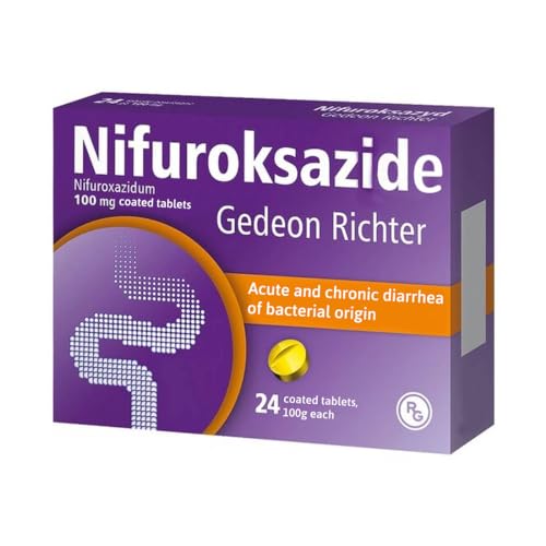 Polpharma NIFUROXAZIDE Richter 100mg 48 Tabletten Hergestellt in Polen Polnische Verteilung polnische Sprache