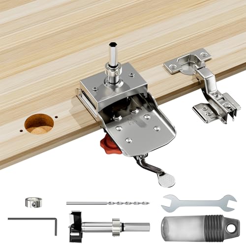 Yornoli 35mm Versteckter Scharnierlehre, Bohrschablone Möbelbau, Topfscharnier Schablone