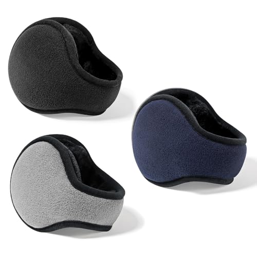 EUIEUT 3 Stück Ohrenwärmer Herren und Damen Winter Ohrenschützer Earmuffs Ear Warmers Ohrwärmer Erwachsene Ohren Wärmer Ohrenschutz Ohrenwärmer Outdoor Winterzubehör für Bergsteigen Wandern joggen