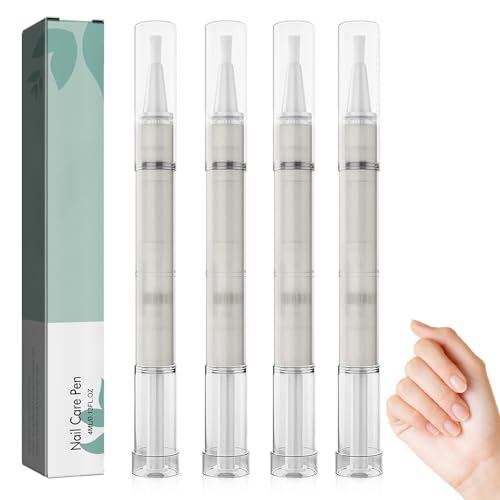 CLIUNT Nail Care Pen, 4 Stück Nagelpilz Stift, Mit Teebaumöl,Vitamin E & Aloe Vera,Für gepflegte Fingernägel & Fußnägel