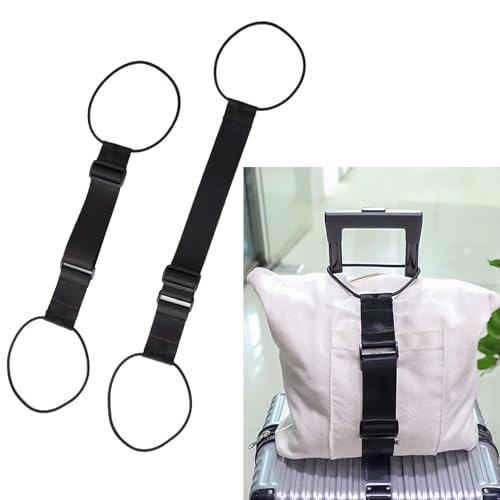 Koffer Gurt,Rucksack zubehör,gepäckgurte für Koffer,gepäckgurte,Koffer zubehör,Taschen für Koffer,Sorgt Für Sichere Koffer Verbindungsgurte für Koffer Schnallen Multifunktions Zubehör(2er-Pack)