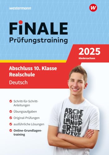 FiNALE Prüfungstraining Abschluss 10. Klasse Realschule Niedersachsen: Deutsch 2025 Arbeitsbuch mit Lösungsheft