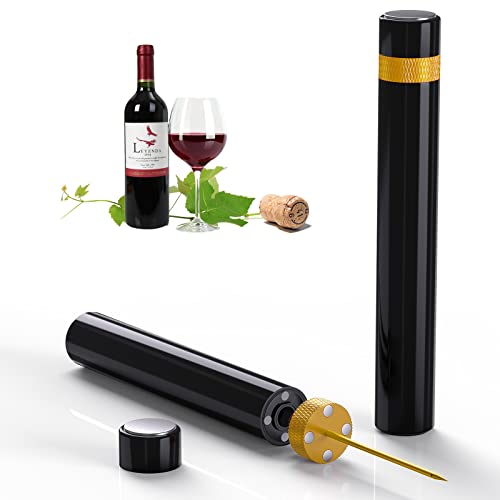 Quntis Korkenzieher Druckluft Druckluftkorkenzieher Weinöffner mit Luftdruck Weinöffner Pumpe Wein Flaschenöffner Druckluftkorkenzieher Pumpenöffner für Luxuswein für Feiertag-Gold