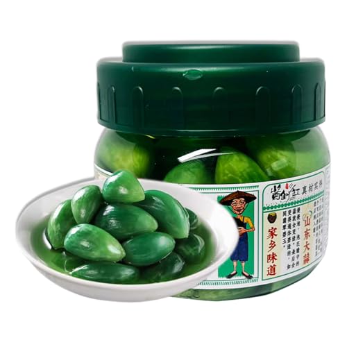 BaiLiSnacky Laba-Knoblauch Eingelegter Knoblauch 300 g/Dose Grüner Knoblauch Grüner Knoblauch Vegetarisches