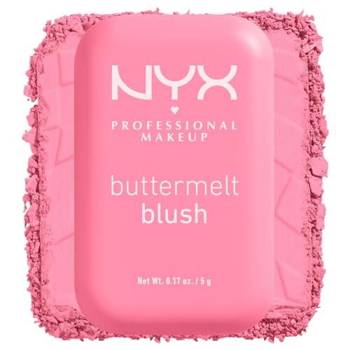 NYX Professional Makeup Buttermelt Blush, Cremige Textur mit Shea Butter, Mandelbutter & Mangobutter, Einfach zu verblenden für einen frischen Look, Farbe: Butta Together