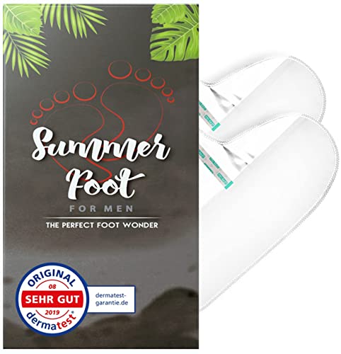 Summer Foot Premium Hornhaut-Socken for Men - Hornhaut Fußmaske für Männer - Maske für weiche Füße - Fußpflege - dermatologisch getestet