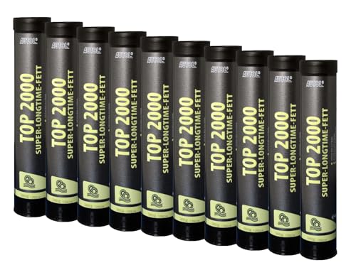10 x Autol Top 2000 Super-Longtime-Fett - 400 Gramm Kartusche Hochdruckfett (10)