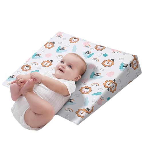 Keilkissen Bett Reflux Kissen Anti-Kolik Inclined Keil Kissen für Bett, Kinderwagen, Stubenwagen - Schwangerschaft Bauch Unterstützung Kissen, Stillkissen Dreiecke Ramp Pad Nackenkissen (A2)