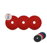 G.I.V. - Reinigungstechnik Superpads Maschinenpads aus Polyester 23-25mm - Reinigungspads für Trocken- & Nassanwendung - Hohe Reinigungsleistung für verschiedene Bodenarten (13 Zoll, Rot, 2er Set)