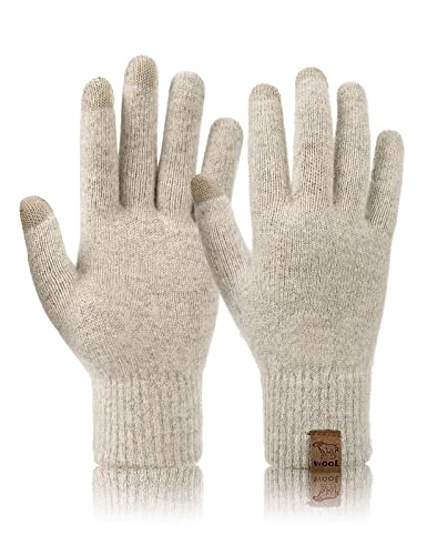 Svanco Handschuhe Touchscreen Winter Strickhandschuhe Dünne Winterhandschuhe Wolle Stoff Warm Wollhandschuhe für Damen Herren Radfahren Outdoor