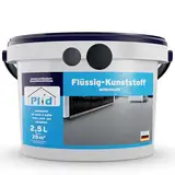 Plid® Flüssigkunststoff Innen & Außen, Anthrazitgrau 2,5L - Flüssiger Kunststoff - Schutzschicht für Boden & Wand- Betonfarbe Wasserfest - Bodenbeschichtung Terrasse, Werkstatt, Keller - Flüssig PVC