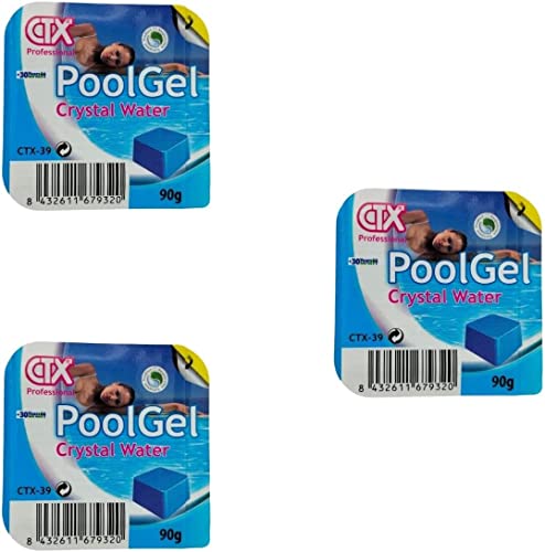 RASMACOR |Poolchemie Flock Cartridge| Packung 3 Einheiten Flockungsmittel Gel Einzeldosis| PoolGel CTX-39 Astralpool | Poolwasserreiniger und -klärer | Volle Wassertransparenz |