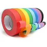 Washi Tape Set 9 Rollen Masking Painters Tape Kreppband Bunt Abdeckband Washitape Buntes Farbiges Klebeband Maibaum für Journaling-15mm*12m