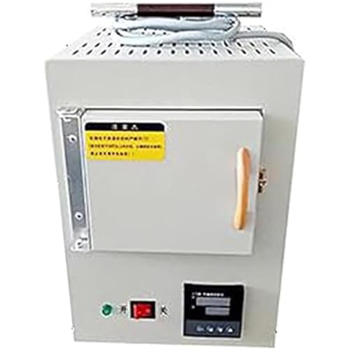 DWSSX Kleiner elektrischer Laborofen (Bereich 100–1000 °C, Genauigkeit: 1 °C), multifunktionale Keramikfaser, integrierter Hochtemperaturofen mit Programmsteuerung